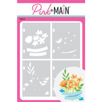 Pink and Main - Stencils - Simple Bouquet