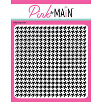 Pink and Main - 6 x 6 Embossing Folder - Houndstooth