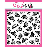 Pink and Main - 6 x 6 Embossing Folder - Rose Garden