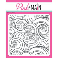 Pink and Main - 6 x 6 Embossing Folder - Catch a Wave
