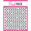 Pink and Main - 6 x 6 Embossing Folder - Many Hearts
