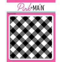 Pink and Main - 6 x 6 Embossing Folder - Buffalo Plaid