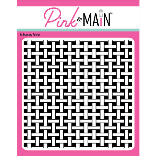 Pink and Main - 6 x 6 Embossing Folder - Basket
