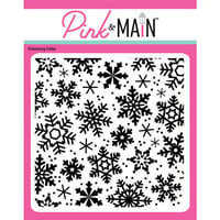 Pink and Main - Embossing Folder - Snow Day