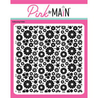 Pink and Main - 6 x 6 Embossing Folder - Many Flowers