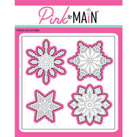 Pink And Main - Emboss And Cut Folder - Snowflakes