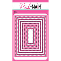 Pink and Main - Dies - Stitched Rectangles - Set 01
