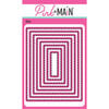 Pink and Main - Dies - Stitched Rectangles - Set 02