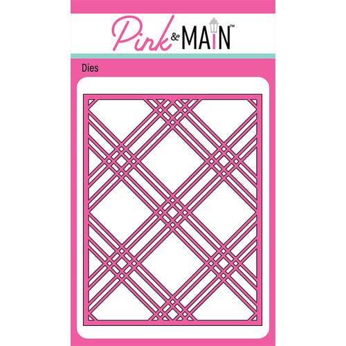 Pink and Main - Dies - Plaid Cover Die - Panel B
