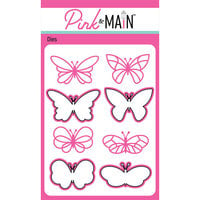 Pink And Main - Dies - Layered Butterflies