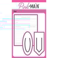 Pink and Main - Dies - Library Card