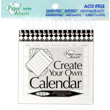 Paper Accents - Create Your Own Calendar - 4 x 4 - 14 Month
