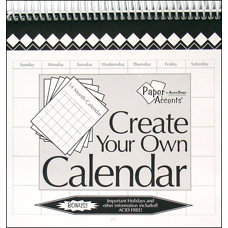 Paper Accents - Create Your Own Calendar - 8 x 8 - 14 Month