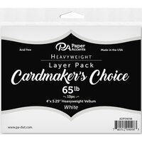 Paper Accents - Cardmakers Choice - Card Layer - 4 x 5.25 - Vellum - 15 Pack