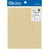 Paper Accents - Cards and Envelopes with Glitter Accents - 4.2 x 5.5 - Light Gold