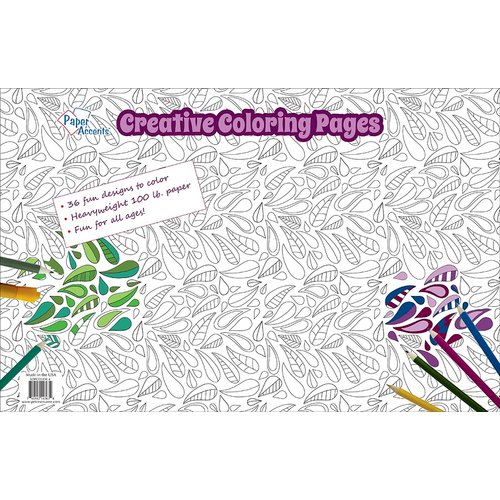 Paper Accents - Creative Coloring Collection - 11 x 17 Coloring Pad