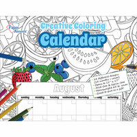 Paper Accents - Creative Coloring Collection - Monthly Calendar - 12 x 12 - Undated