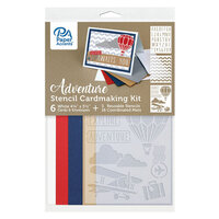 Paper Accents - Cardmaking Kit With Stencils - Adventure