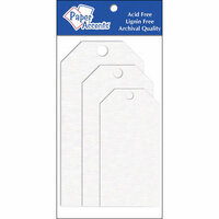 Paper Accents - Craft Tags - Assorted Sizes - Chipboard White