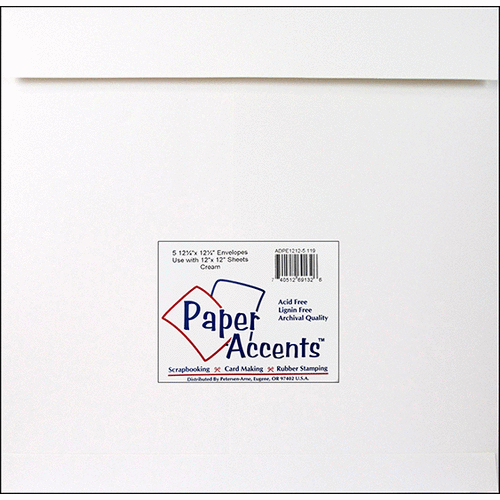 Paper Accents - 12.25 x 12.25 Envelopes - Cream