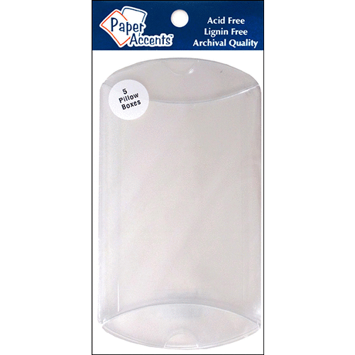 Paper Accents - Pillow Box - 4 x 1 1/8 x 6 Inches - Clear