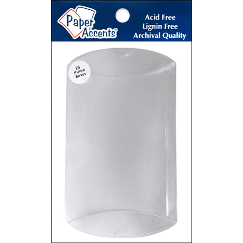 Paper Accents - Pillow Box - 5 x 1 1/4 x 7 - Clear