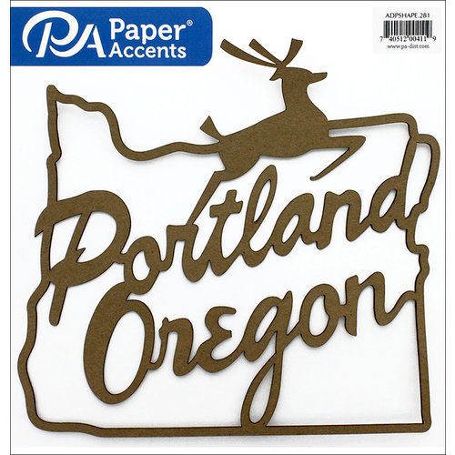 Paper Accents - Chipboard Shapes - Portland Sign