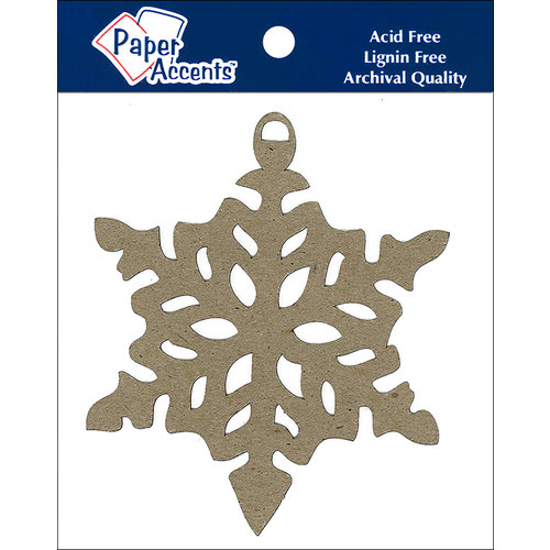 Paper Accents - Christmas - Chipboard Shapes - Ornament - Snowflake