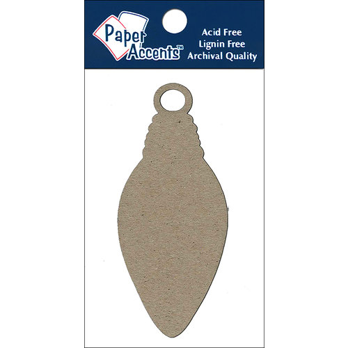 Paper Accents - Christmas - Chipboard Shapes - Ornament - Bulb