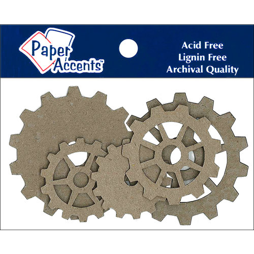 Paper Accents - Chipboard Shapes - Sprockets