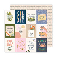 Jen Hadfield - Live and Let Grow Collection - 12 x 12 Double Sided Paper - Fresh Start