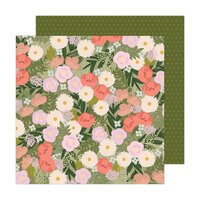 Jen Hadfield - Live and Let Grow Collection - 12 x 12 Double Sided Paper - Bouquet