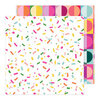 American Crafts - Life's a Party Collection - 12 x 12 Double Sided Paper - Confetti Party