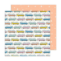Maggie Holmes - Round Trip Collection - 12 x 12 Double Sided Paper - Bus Ride