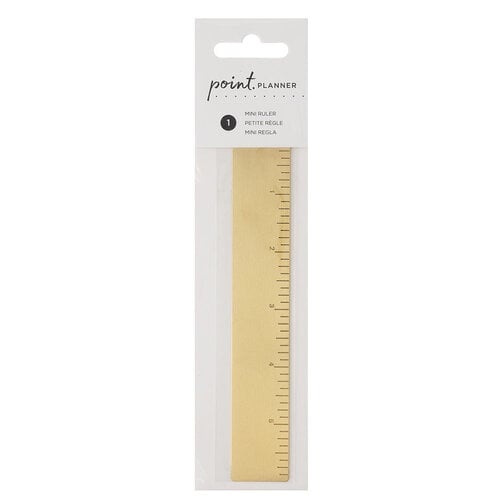 American Crafts - Point Planner Collection - Mini Ruler - Gold