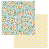 BoBunny - Willow and Sage Collection - 12 x 12 Double Sided Paper - Blossom