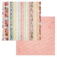 BoBunny - Willow and Sage Collection - 12 x 12 Double Sided Paper - Stripe