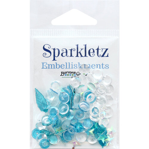 Buttons Galore and More - Sparkletz Collection - Embellishments - Salt Water
