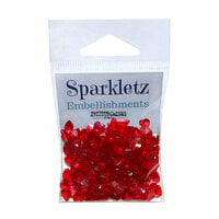 Buttons Galore and More - Sparkletz Collection - Embellishments - Red Hearts