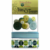 Buttons Galore - Trims and Treasures - Retro Blue