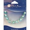 Blue Moon Beads - Art Glass - Jewelry Beads - Round - Swirl - Multi 1