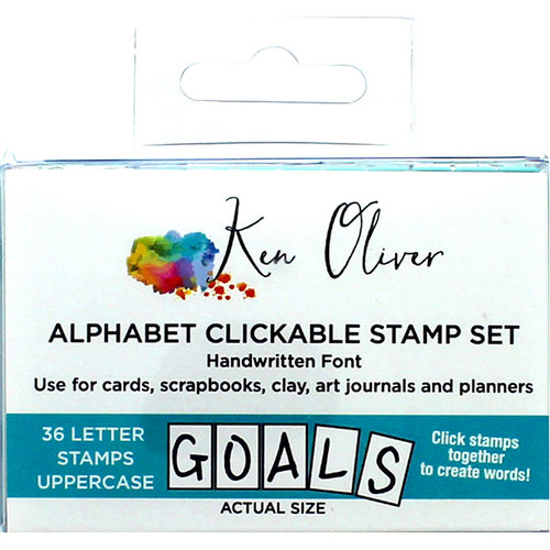 Ken Oliver - Pegz Clickable Alphabet Stamp Set - Uppercase
