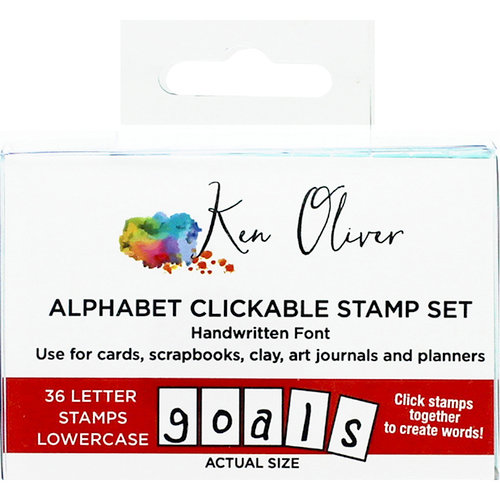Ken Oliver - Pegz Clickable Alphabet Stamp Set - Lowercase