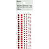 Darice - Bling Stickers - Rhinestone Round - Red