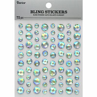 Darice - Bling Stickers - Rhinestone - Iridescent Clear