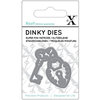 DoCrafts - Xcut - Die Set - Dinky - Heart Lock and Key