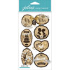 EK Success - Jolee's Boutique Le Grande - 3 Dimensional Stickers - Wooden Silhouette Wedding Icons
