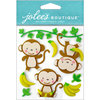 EK Success - Jolee's Boutique - 3 Dimensional Stickers - Cutesy Monkeys