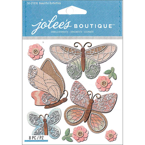 EK Success - Jolee's Boutique - 3 Dimensional Stickers - Beautiful Butterflies