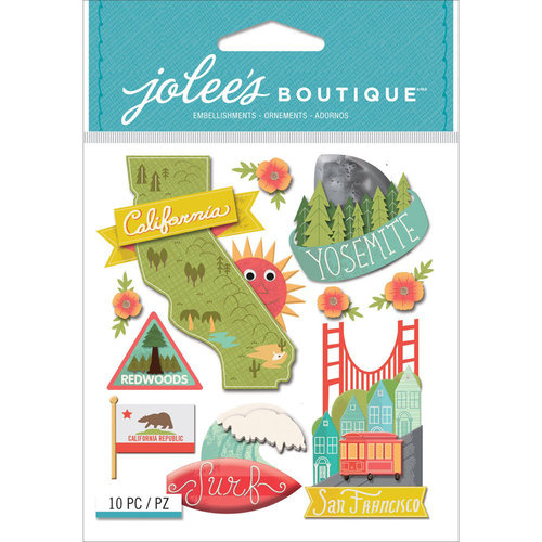 EK Success - Jolee's Boutique - 3 Dimensional Stickers - California